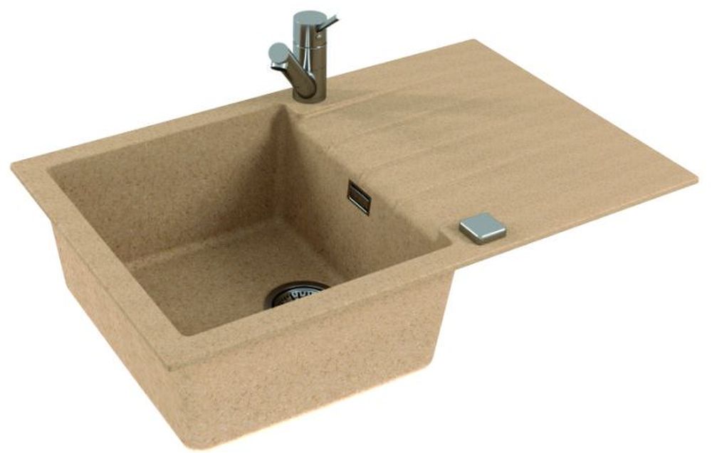 Alveus Cadit 20 zlewozmywak 79x50 cm Granital beżowy 1132024