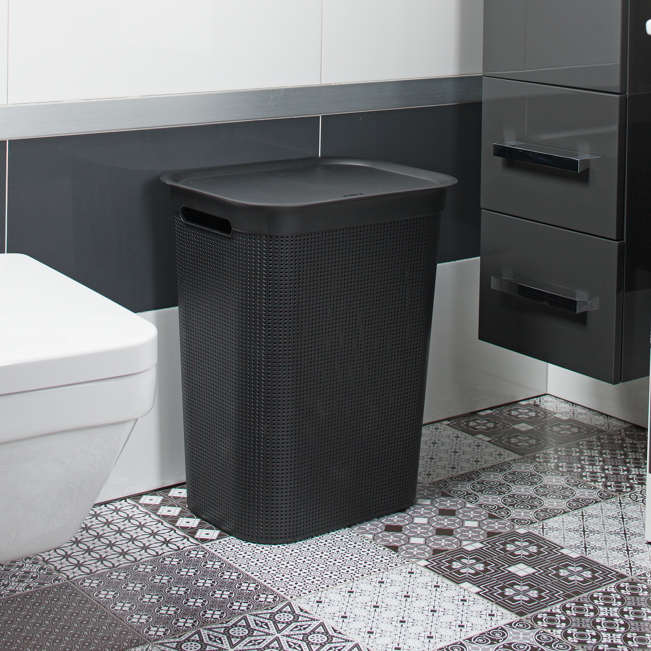 Rotho Brisen kosz na pranie 50 l antracyt 1023508853 - Wysyłka w 24h