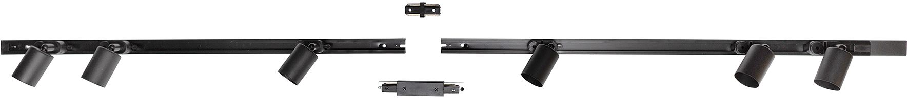 Zuma Line zestaw szynoprzewód 200 cm z reflektorami czarny 3015