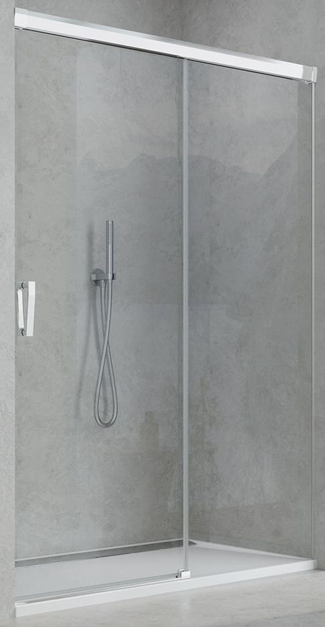 Ronal Cadura drzwi prysznicowe 120 cm prawe czarny mat/szkło przezroczyste CAS2D1200607