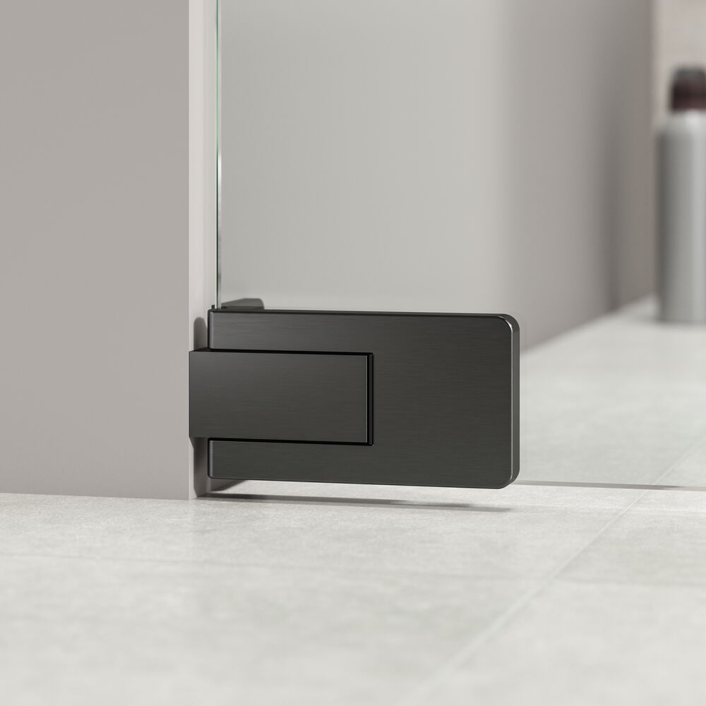 Sealskin Pure drzwi prysznicowe 100 cm uchylne grafitowy szczotkowany/szkło przezroczyste PU141006145100