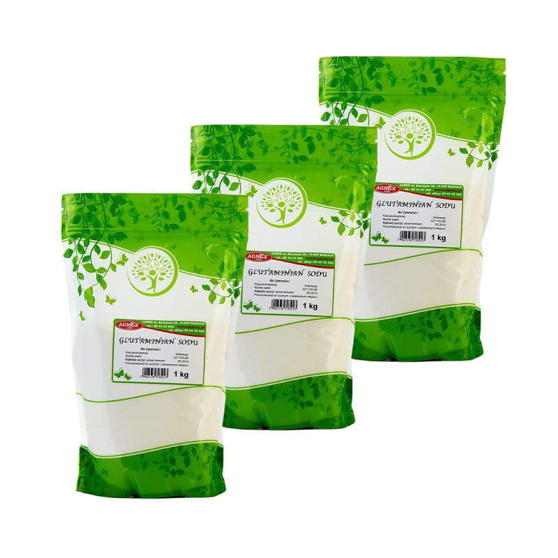 ZESTAW 3x Glutaminian monosodowy E621 1 kg