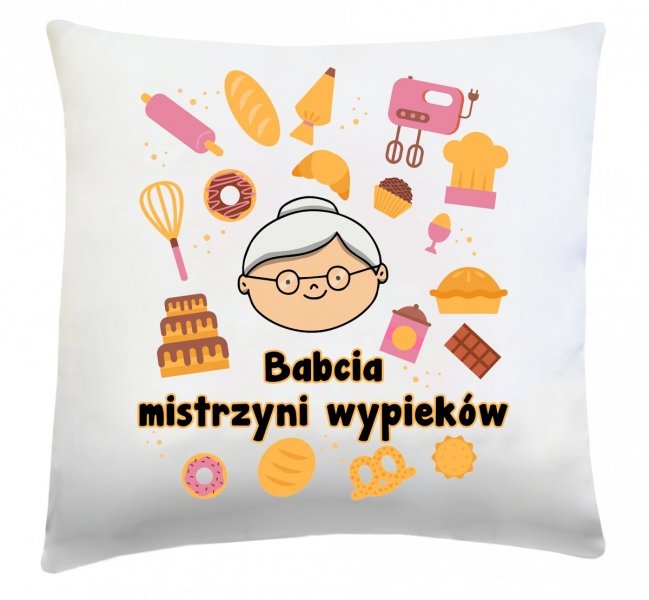 Poduszka na Dzień Babci 40x40 wz. 18