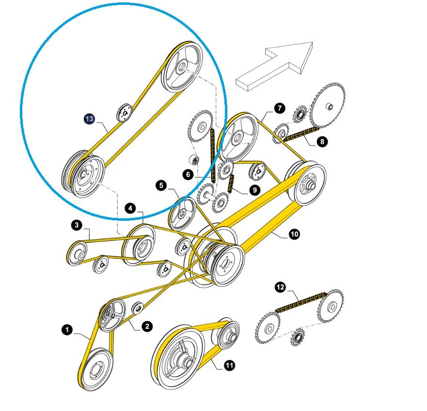 Pas separatora RH New Holland 84038109 CNH