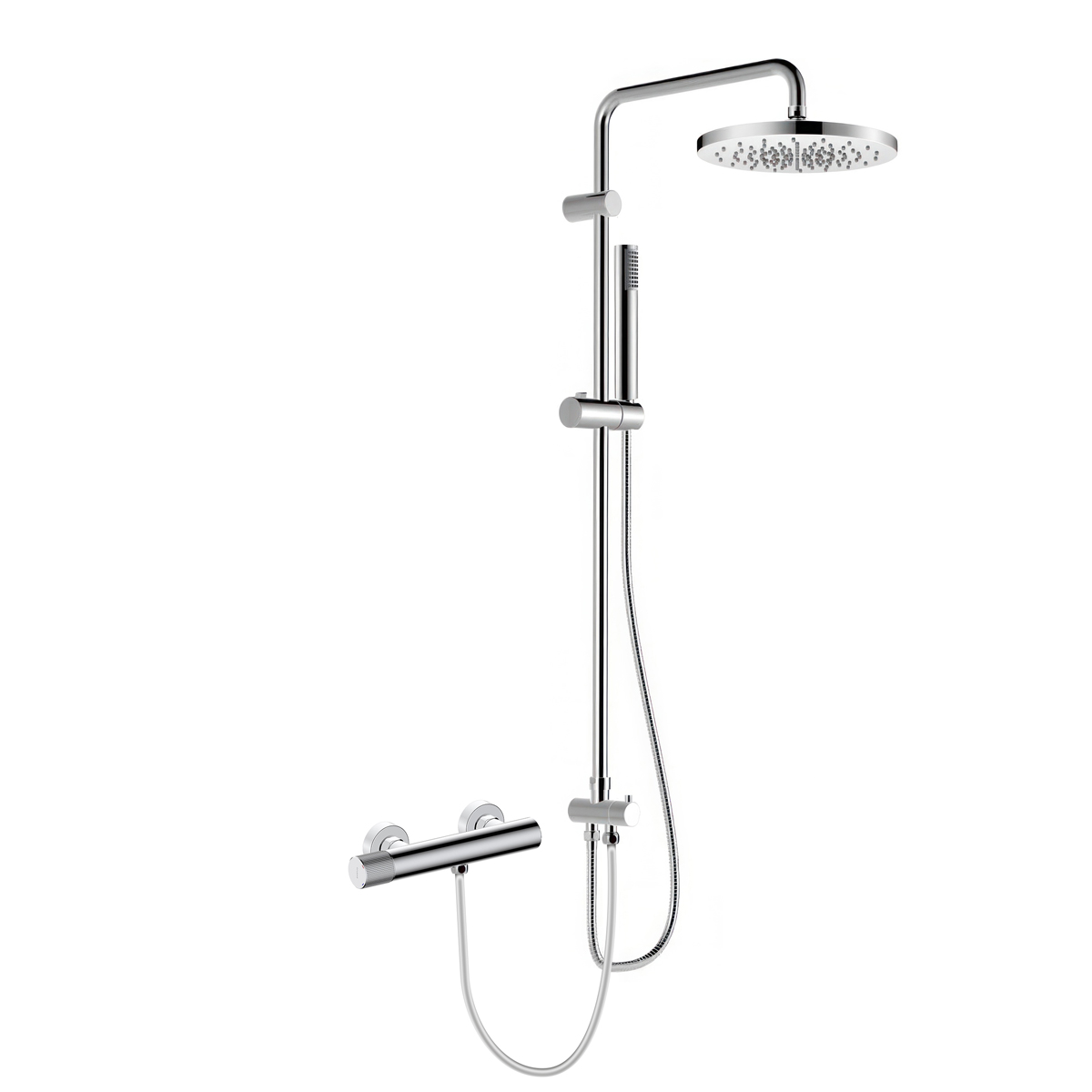 Darmowa Dostawa - Zestaw prysznicowy ścienny z deszczownicą chrom Oltens Hamnes 36051100