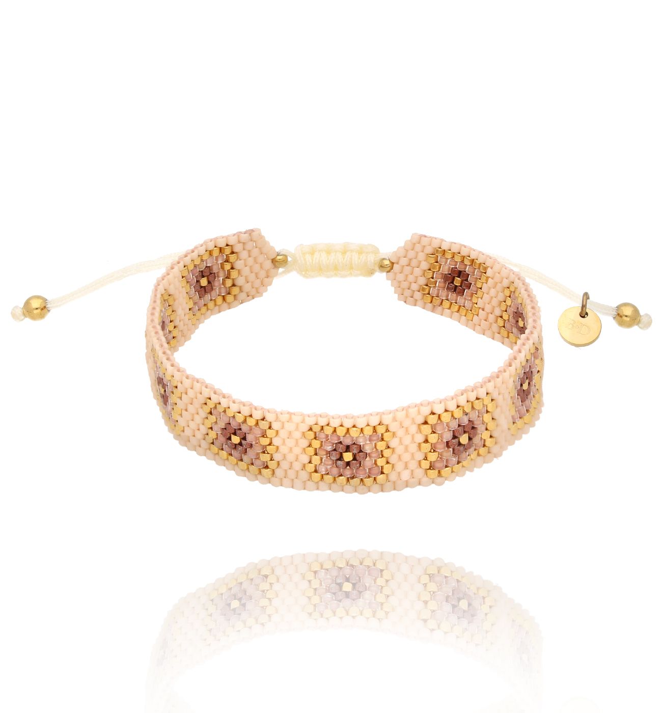 Bransoletka kremowo beżowa Dalarna BSC1824