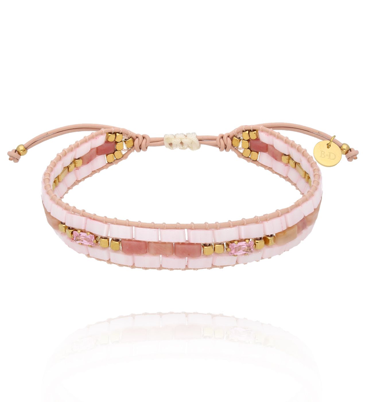 Bransoletka różowa z rodochrozytami BSC2186