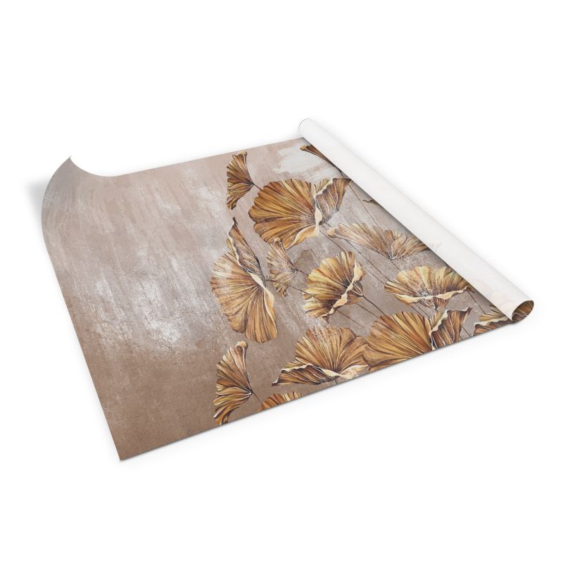 Samoprzylepna okleina Tulup 100x50 cm Kwiaty na ścianie loft styl 1 szt.