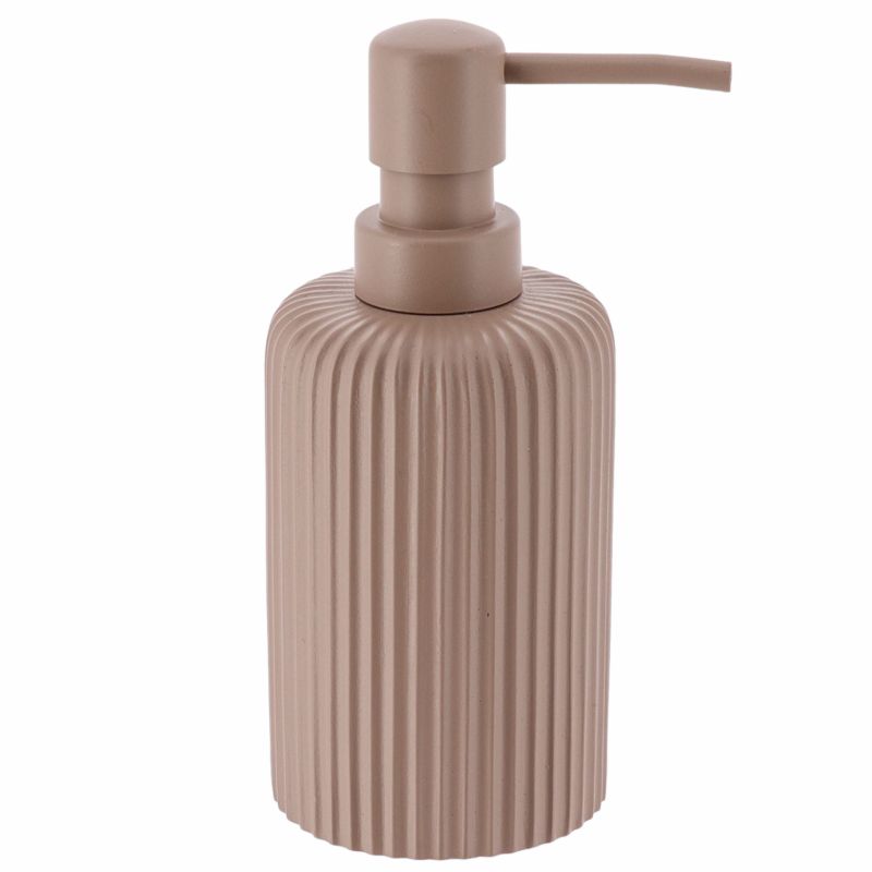 Dozownik Na Mydło Tendance Do Łazienki Cappuccino Prążkowany 230 Ml 1 Szt.