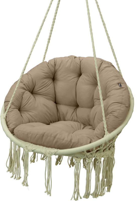 Poduszka na fotel wiszący AMPO 110x60 cm beżowy 1 szt.