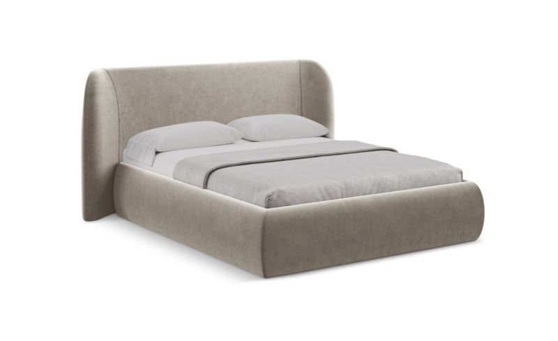 Łóżko LaMiaSofa Hauke z weluru 140x200 kreci 1 szt.