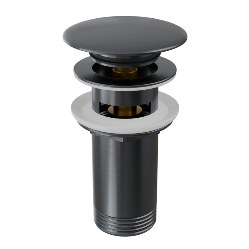 JANO German Line Korek Klik Klak z przelewem mosiężny duży grzybek gunmetal 1 szt.