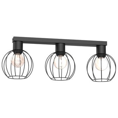 Lampa sufitowa wisząca Luminex Laps 0813 czarny mat industrialna 3xE27 x 15W 1 szt.