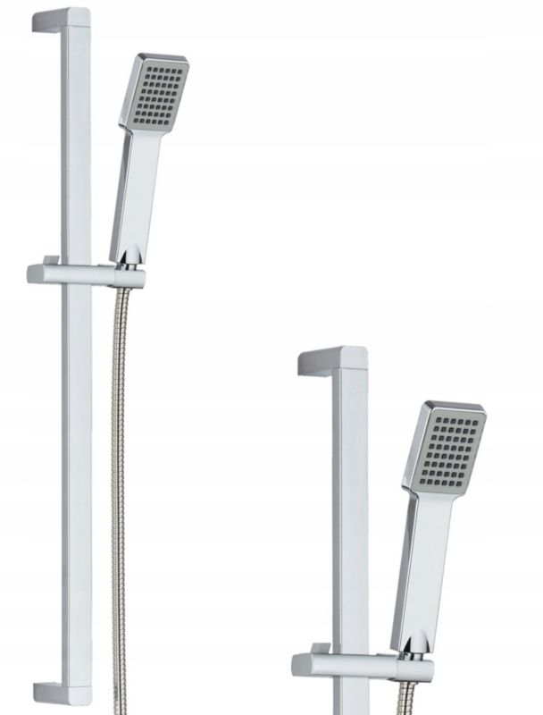 Zn3 Chrom Granitan Zestaw Prysznicowy Natryskowy Drążek 1 szt.