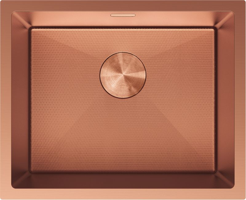 Zlewozmywak stalowy podblatowy Mexen Trixo miedziany 540x440 mm 1-komorowy 1 szt.