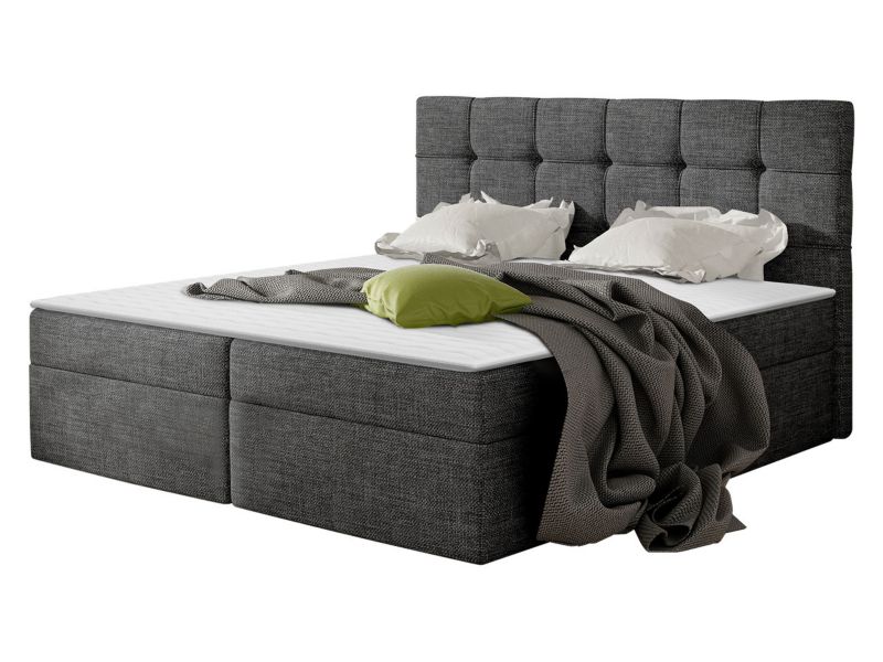 Łóżko kontynentalne MIRJAN 24 Nele 160x200 ciemny popiel 1 szt.