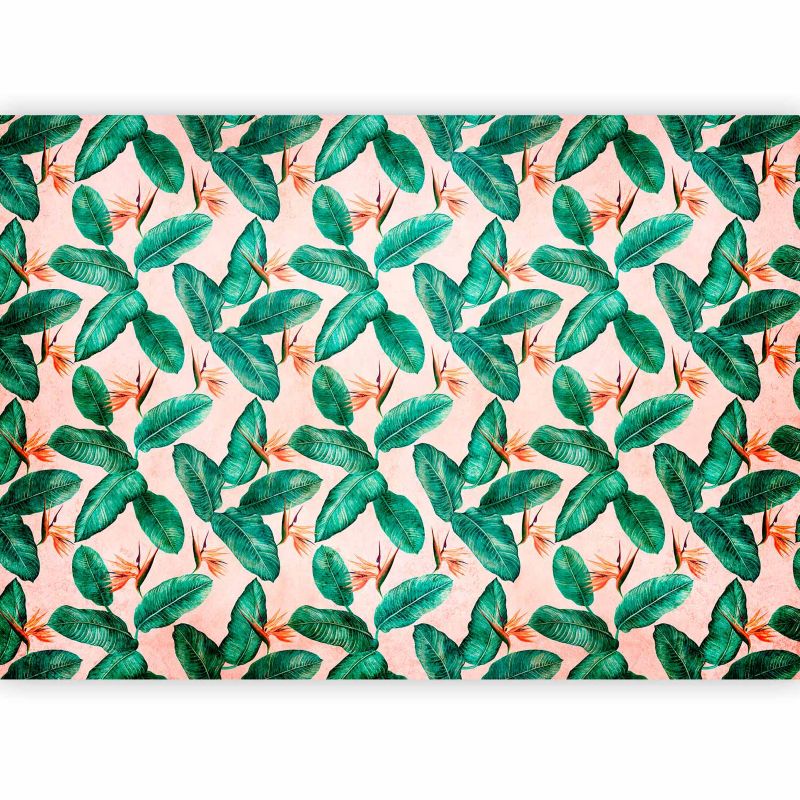 Fototapeta samoprzylepna Artgeist Liście turkusowa 196x140 (4 części) 10069ac rolka 1 szt