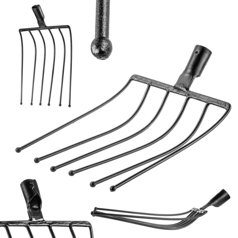 Widły KADAX 6-Zębne Do Ziemniaków Kamienia Ogrodowe Gospodarcze Bez Trzonka Stal 1szt.