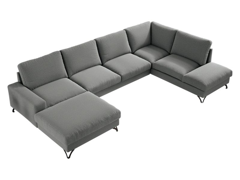 Narożnik z funkcją spania MIRJAN 24 Flavio U lewy ciemny szary 1 szt.