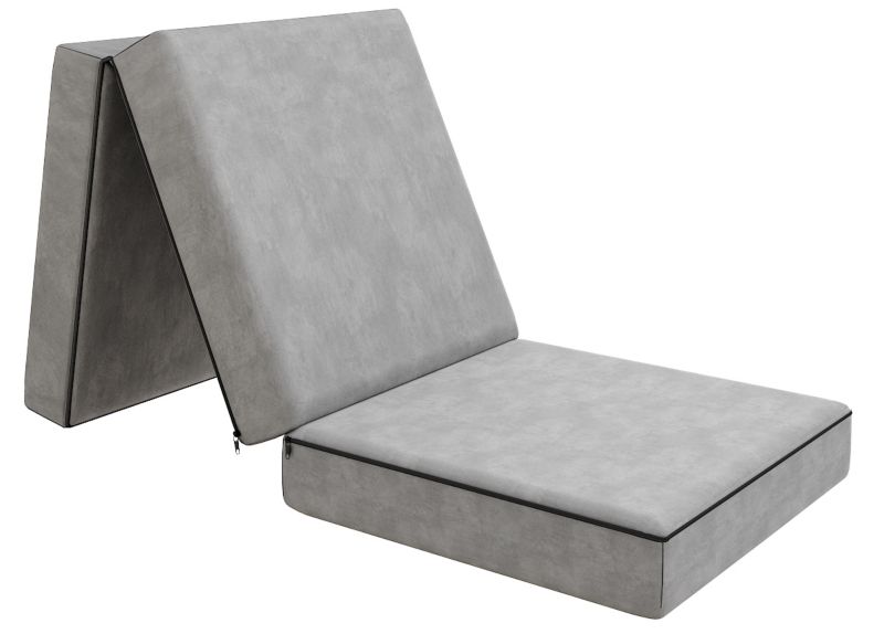 Materac rozkładany turystyczny CASO SZARY 80x200x14 pianka poliuretanowa T25 1 szt.