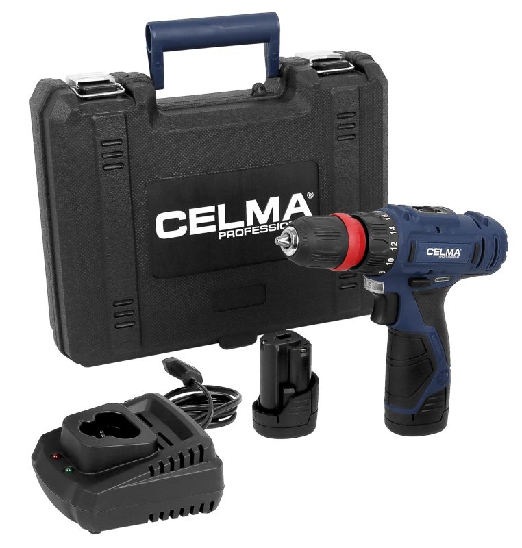 Wiertarko-wkrętarka CELMA Professional WAK-Li 12GEO 12V 32Nm 2x2Ah 1 szt.