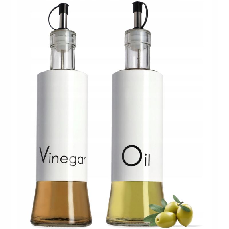 Butelka Na Ocet KADAX Oliwę 2x 320ml Z Dozownikiem Szklana Butelki Zestaw 1szt.