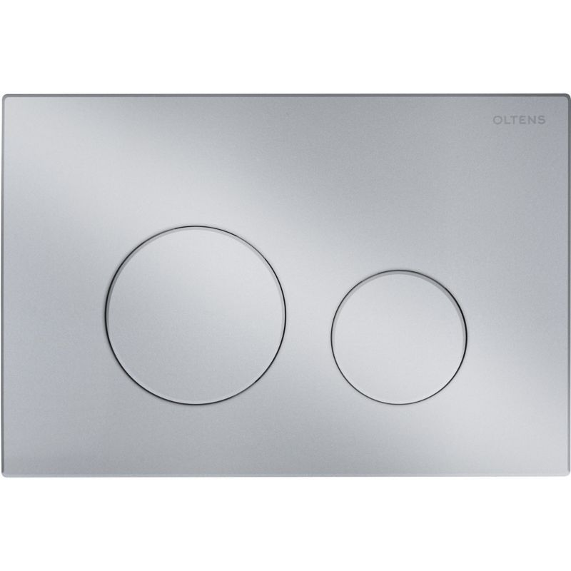 Przycisk spłukujący Oltens Lule chrom mat do WC, dwudzielny, 3/6 l, tworzywo, 1 szt.