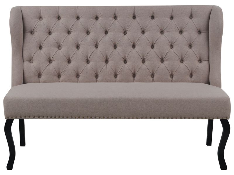 Ławka tapicerowana 2-osobowa jasnobrązowa Torsby 1 szt.