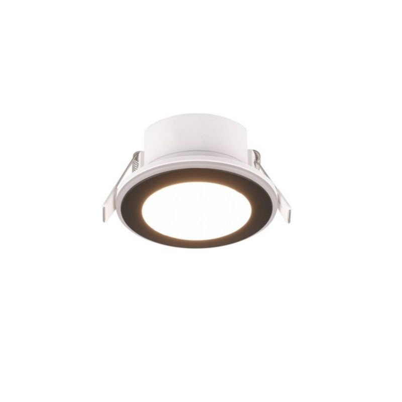 Oprawa sufitowa wpuszczana Trio Argus czarna LED 5W 3000K 350lm IP20 wym: 4 x 8 x 8 cm okrągła - 1 szt.