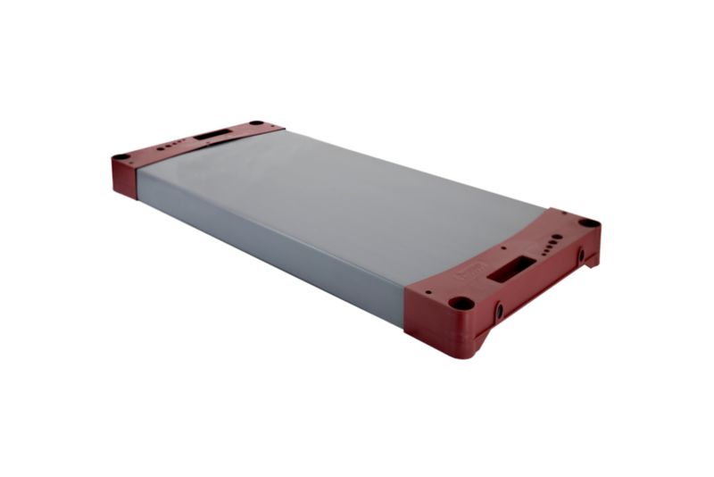 Półka do regału jupiter MODO24 eco 97 proc. recyklingu 90 x 46 cm boczki czerwone 1 szt.