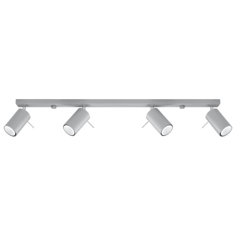 Reflektor spot Sollux Lighting Ring szaro-chromowany 4 x GU10 x 40W IP20 wym: 80 x 80 cm - 1 szt.