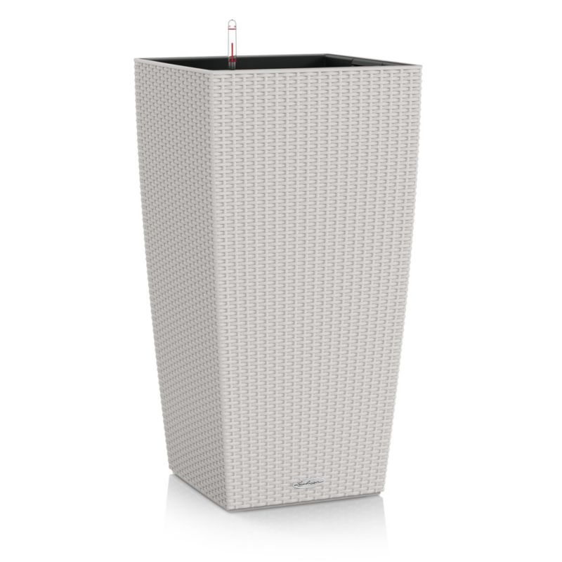 Doniczka Lechuza Do Domu Ogrodu CUBICO 40 Cottage Jasnoszara 1 szt