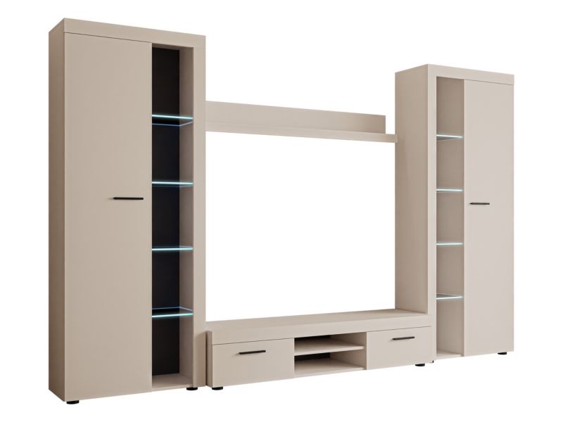 Meblościanka MIRJAN 24 Rumba XL z oświetleniem LED beż piaskowy 1 szt.