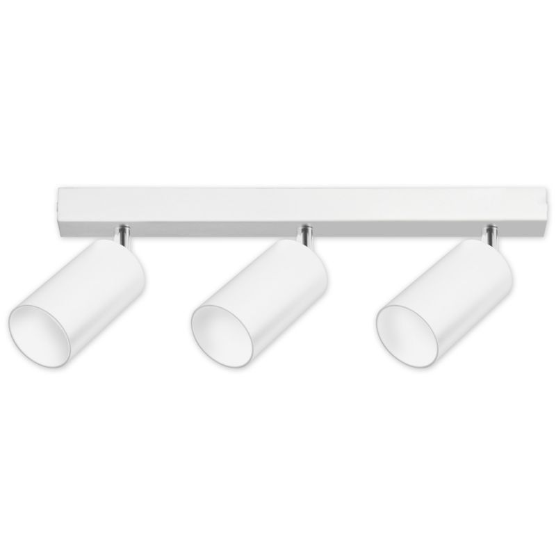 Lampa kinkiet sufitowy GU10 LED MasterLED Bardo 45cm IP20 biały-chrom potrójny ruchomy 1 szt.