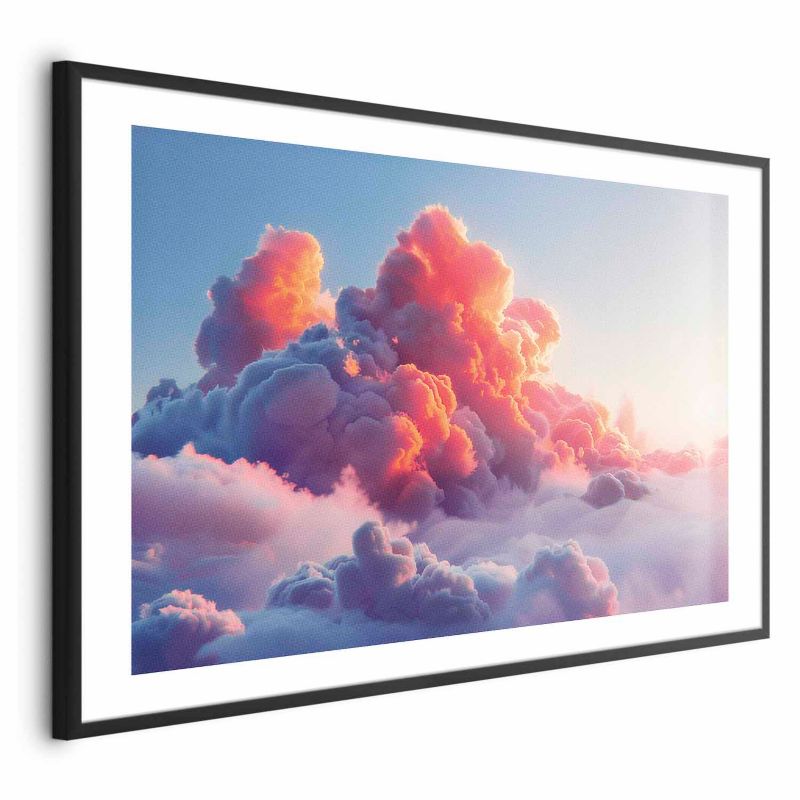 Plakat Artgeist Zmierzchowy spektakl 90x60 cm z ramą czarną z marginesem 1 szt