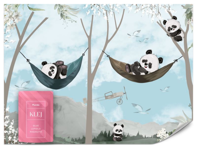 Fototapeta Muralo Bajkowe Pandy 350x256 cm 1szt.