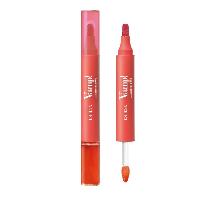 PUPA Milano Vamp! Marker Duo 007 Red Potion, 4 ml