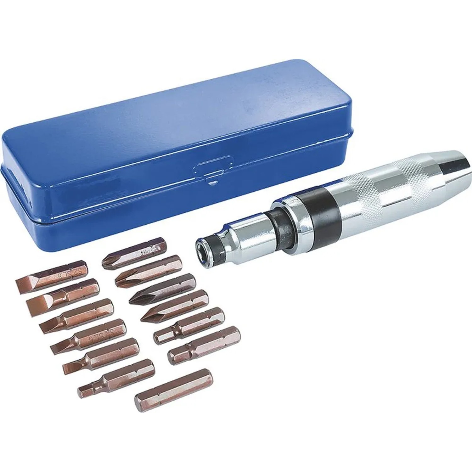 LUX Wkrętak udarowy do pobijania + bity - 14 elementów