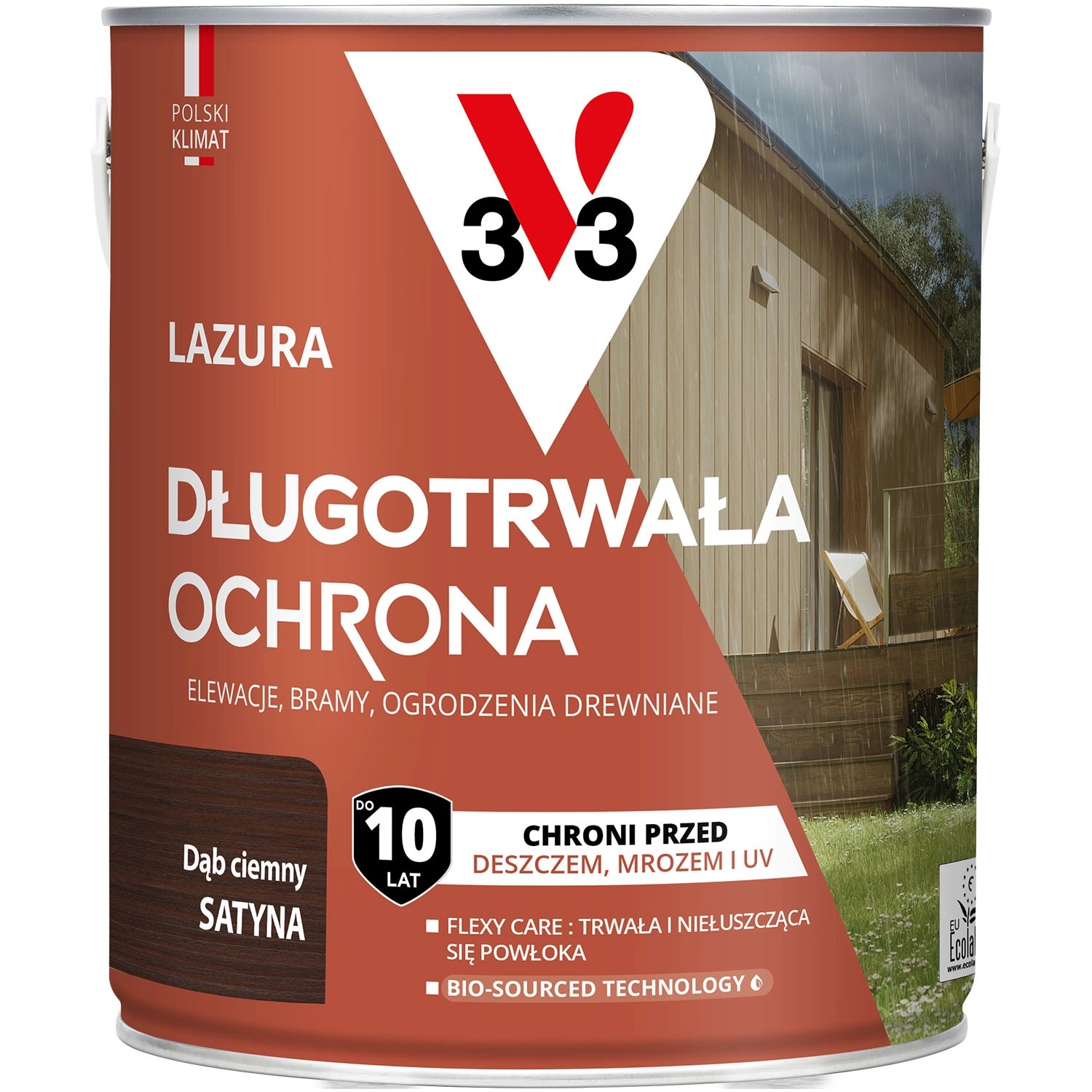 V33 Lazura długotrwała ochrona dąb ciemny 2,5L