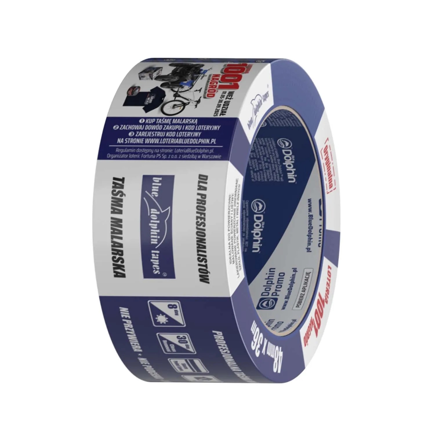 Taśma malarska 48 mm x 36 m Blue Dolphin