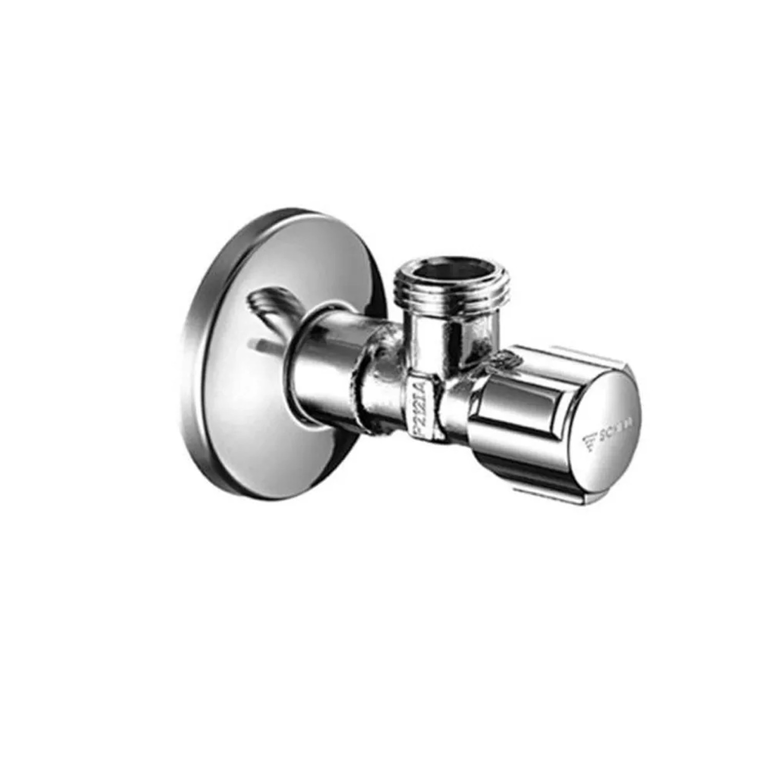 Schell Zawór kątowy bez filtra z rozetą 1/2"-3/8"