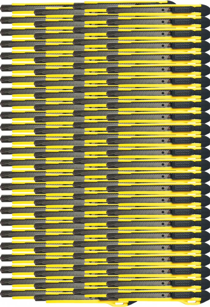 240x Nożyk z wymiennym ostrzem D.Rect, 9 mm
