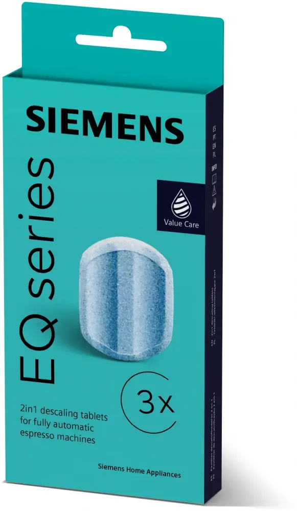 Tabletki do odkamieniania Siemens TZ80002, 3 sztuki x36g