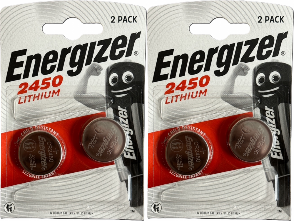 2x Bateria litowa Energizer CR2450, 3V, 2 sztuki