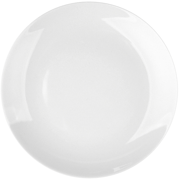 Talerz deserowy MariaPaula Moderna, 20.5cm, porcelana, biały