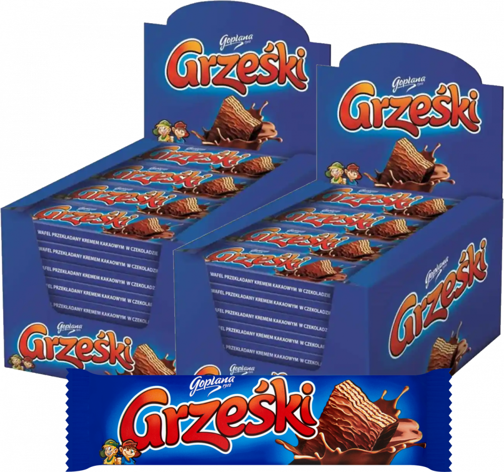 72x Wafel Goplana Grześki, w czekoladzie, 36g