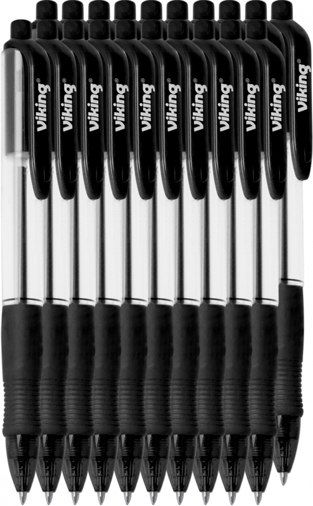 20x Długopis automatyczny Viking, Comfort RT-M, 1mm, czarny