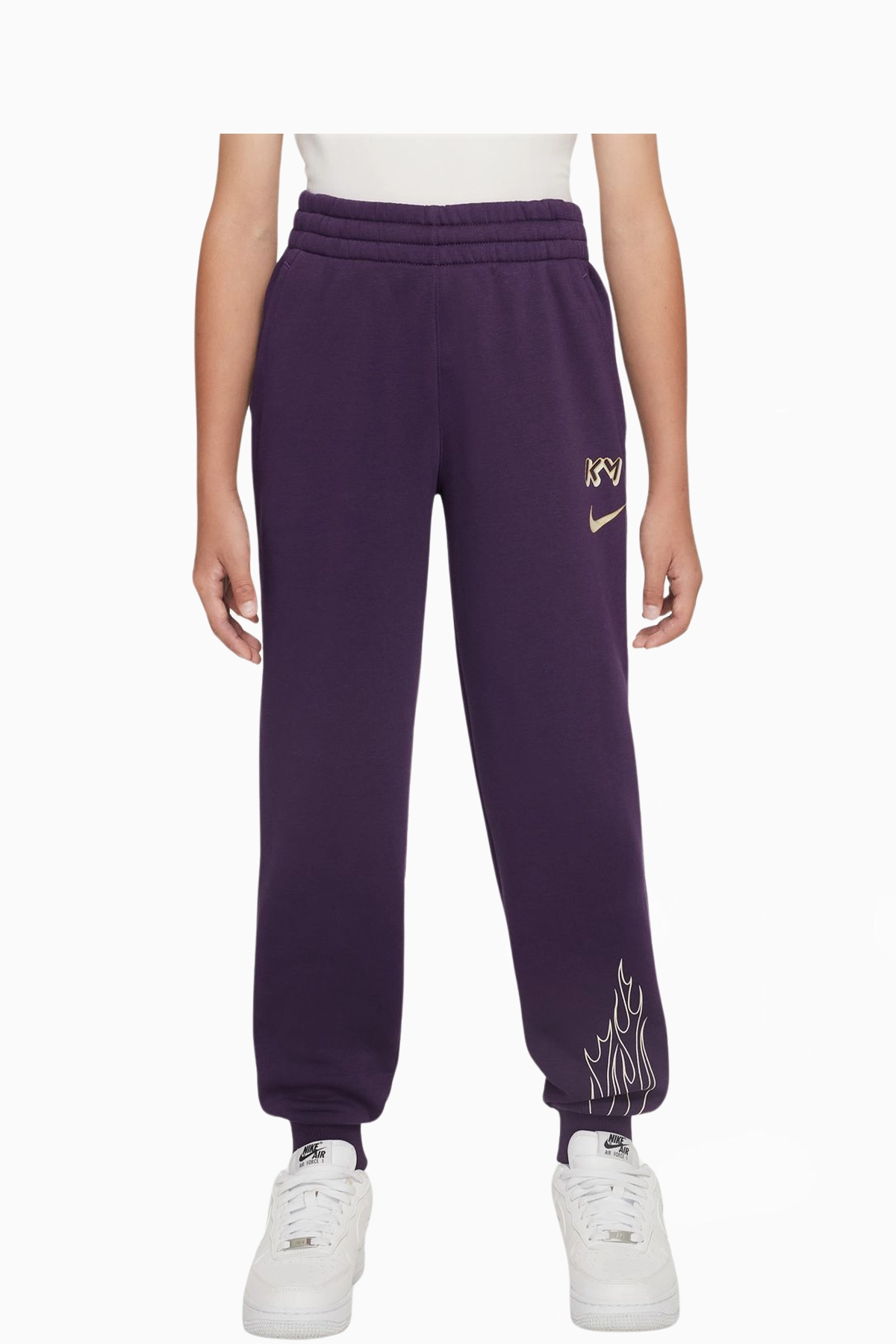 Spodnie Nike Kylian Mbappé Club Fleece Junior - Fioletowy