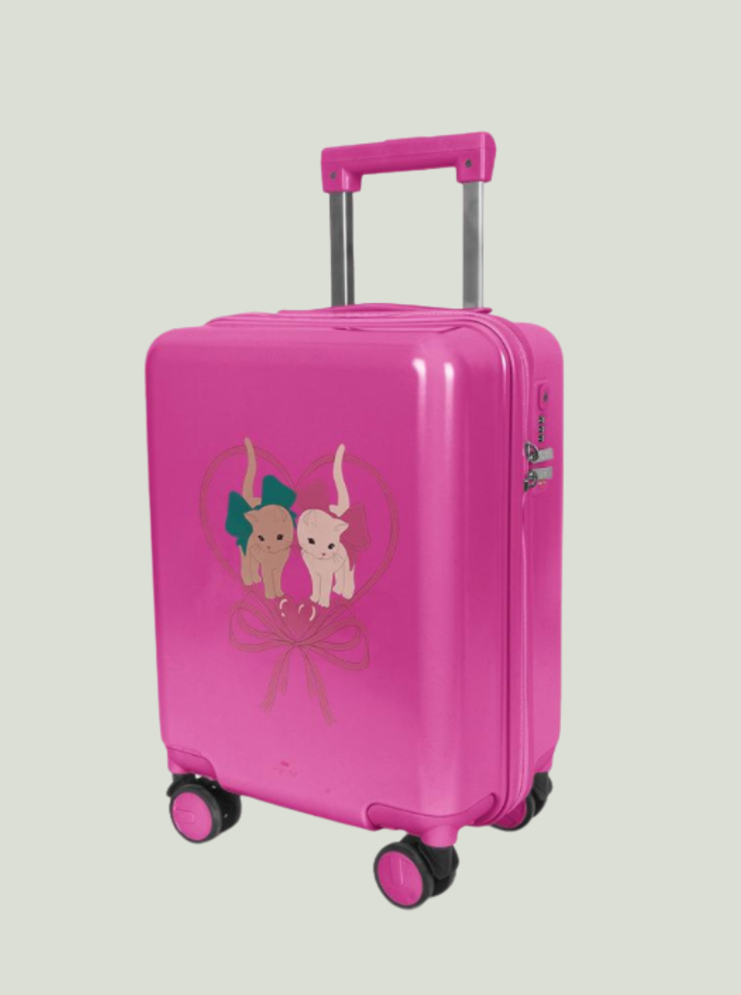 Torba podróżna travel suitcase - BOW KITTY PINK Konges Sløjd