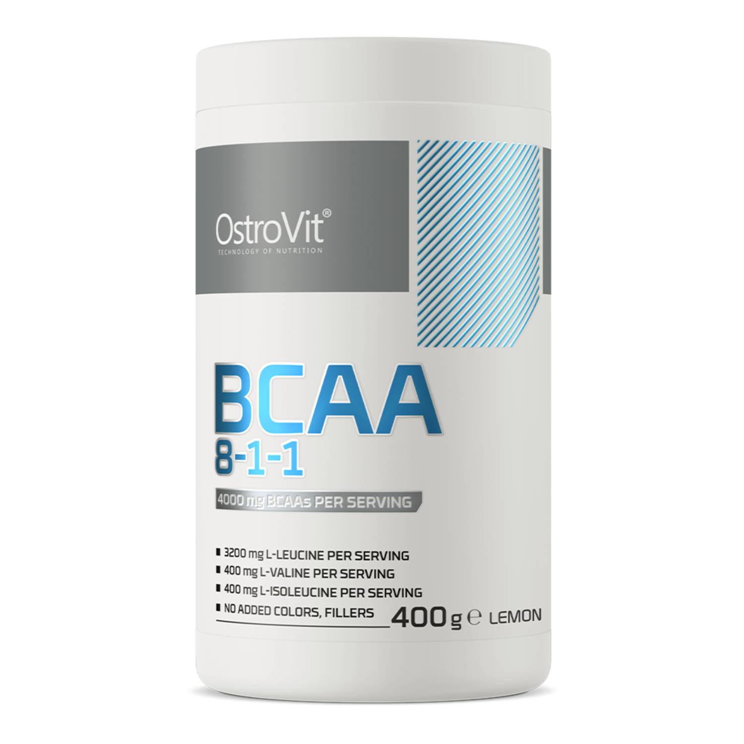Ostrovit bcaa 8-1-1 o smaku cytrynowym, 400 g
